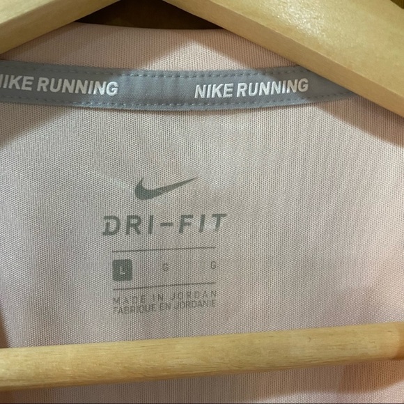 Nike: Dri-Fit Women's Mesh Athletic Workout Gym‎ T-Shirt Top Blush Pink Large - Picture 6 of 9